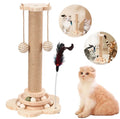 Cat Scratch Scratching Post Pet Scratcher Pole Kitten Activity Tower +Plush Ball