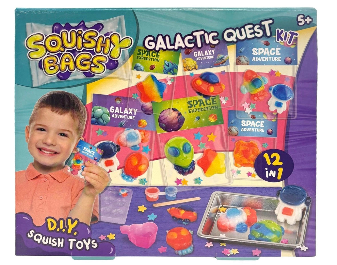 D.I.Y. Squishy Bags Sensory Craft Kit 12in1 Creative Slime