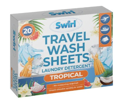 Travel Laundry Wash Sheets Tropical