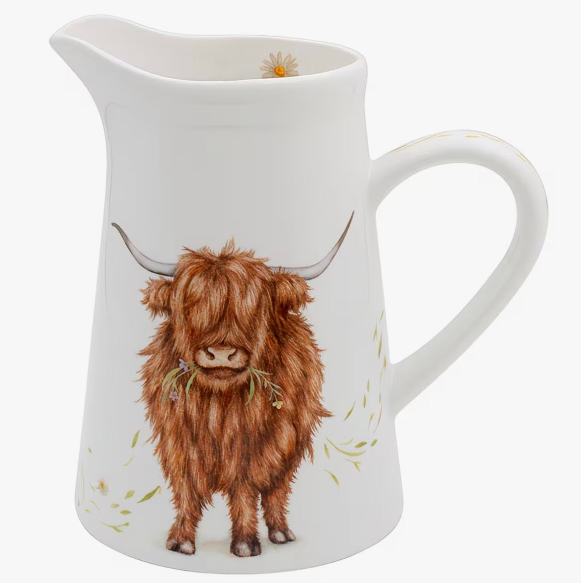 Highland Cow Ceramic Serving Jug 14cm