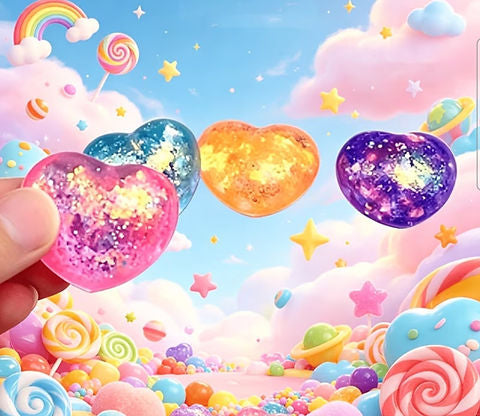 3pcs Maltose Heart-Shaped Squeeze Toys