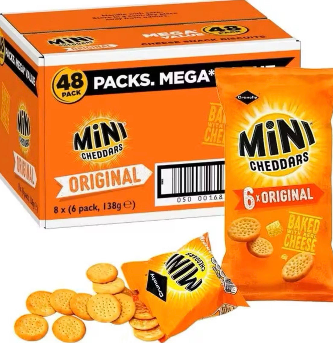 Box of 48 mini cheddars