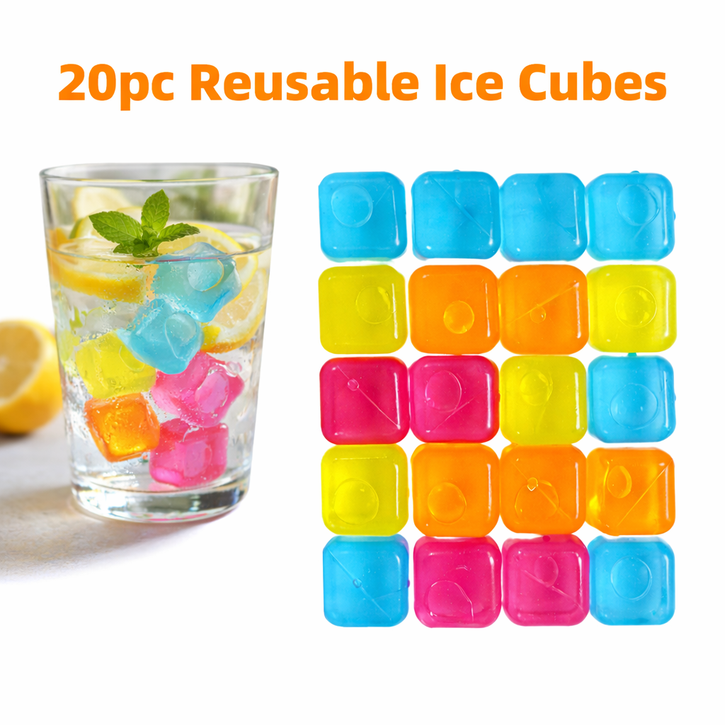 20pcs Reusable Ice Cubes