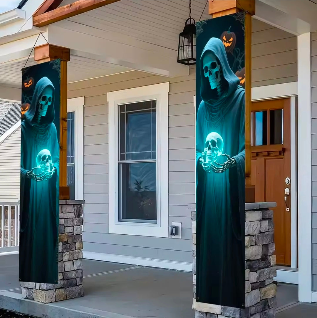A Pair of Halloween Decorative Banners