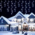 200 Christmas White LED Icicle Lights